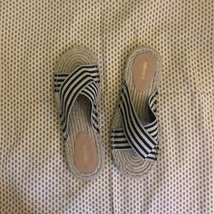 Forever 21 striped espadrille sandals